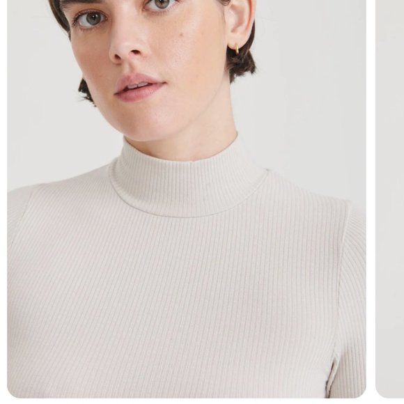 XL Ribbed Modal Cashmere Turtleneck NWOT - Picture 3 of 8